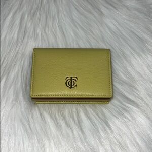 Tiffany & Co. Yellow Leather Card Holder